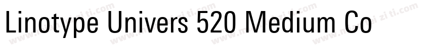 Linotype Univers 520 Medium Condens字体转换
